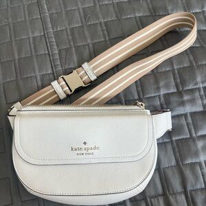 Kate spade white leather belt bag
